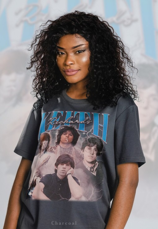 Keith Richards Young Rock Music Tee - Vintage English Musician Shirt