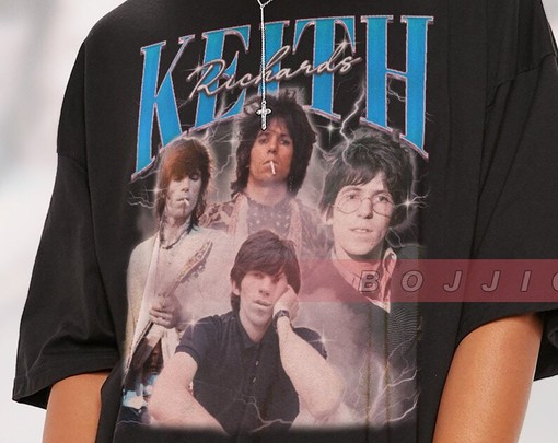 Keith Richards Young Rock Music Tee - Vintage English Musician Shirt - Image 2
