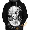 Ken Kaneki Black and White All Over Print 3D Hoodie: A Must-Have for Tokyo Ghoul Fans