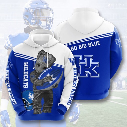 Kentucky Wildcats Custom Sport Hoodie with All Over Print in 3D