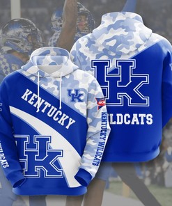Kentucky Wildcats Fan Gear All Over Print Hoodie with Stunning 3D Graphics
