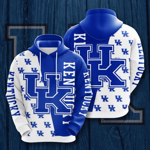 Kentucky Wildcats NCAA All Over Print Hoodie in 3D Design for Fans