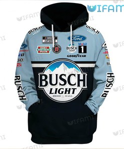 Kevin Harvick Nascar Busch Light 3D Hoodie - Beer Lovers Gift