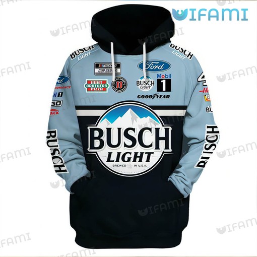 Kevin Harvick Nascar Busch Light 3D Hoodie - Beer Lovers Gift