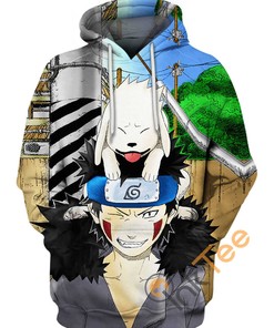 Kiba And Akamaru Inuzuka Clan Naruto All Over Print 3D Hoodie
