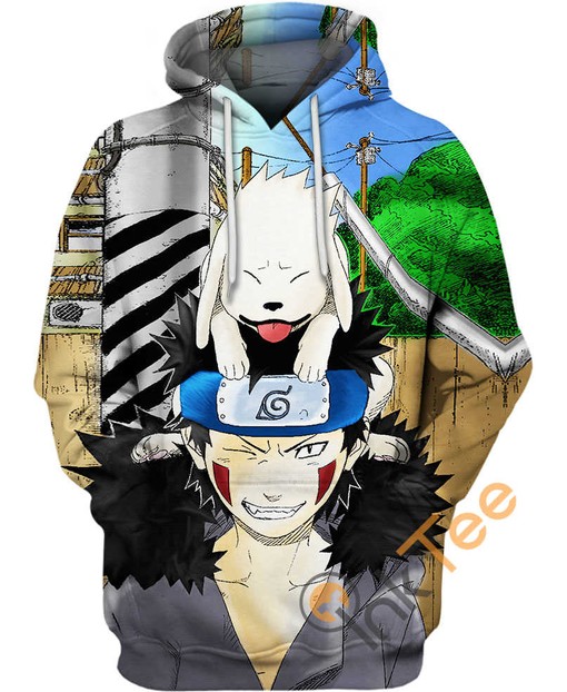 Kiba And Akamaru Inuzuka Clan Naruto All Over Print 3D Hoodie