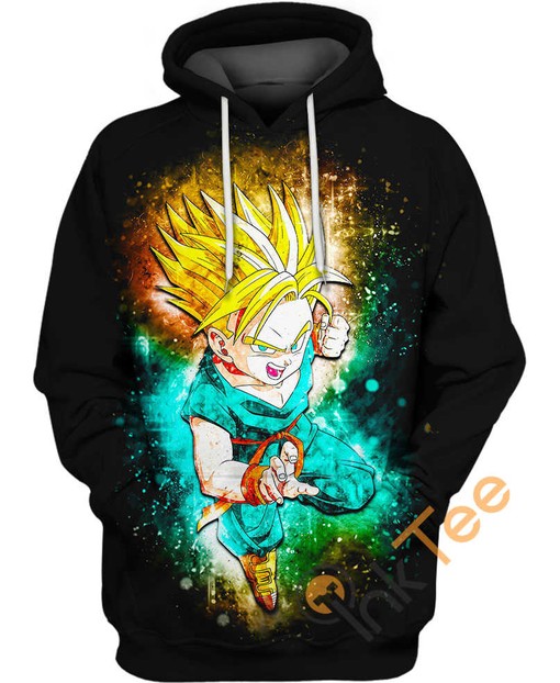 Kid Trunks Art Dragon Ball All Over Print 3D Hoodie