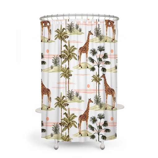 Kids Giraffe Safari Shower Curtain Set - Add Wild Fun to Their Bathroom - Image 2