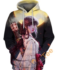 Kikyo Bow And Arrow Inuyasha All Over Print 3D Hoodie