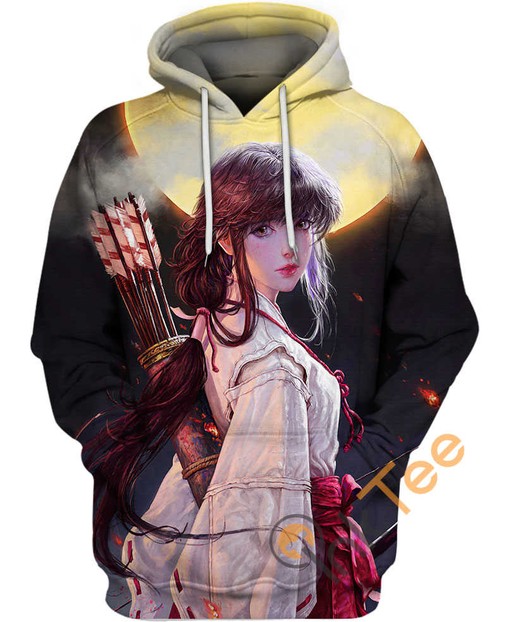 Kikyo Bow And Arrow Inuyasha All Over Print 3D Hoodie