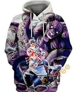 Killer Bee 8-tailed Beast Naruto All Over Print 3D Hoodie