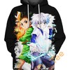 Killua Transparent Gon Hoodie 3D - Show Your Love for Hunter X Hunter