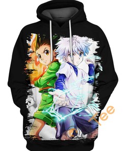 Killua Transparent Gon Hoodie 3D - Show Your Love for Hunter X Hunter