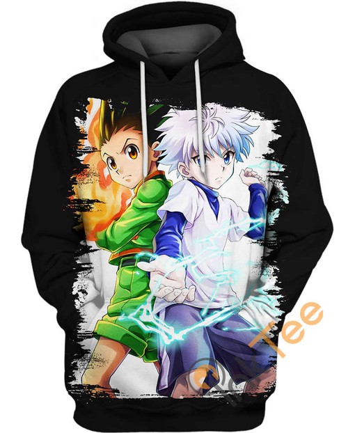 Killua Transparent Gon Hoodie 3D - Show Your Love for Hunter X Hunter