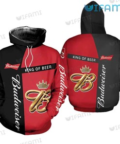 King of Beers Budweiser All Over Print 3D Hoodie - Gift