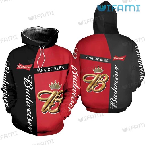 King of Beers Budweiser All Over Print 3D Hoodie - Gift
