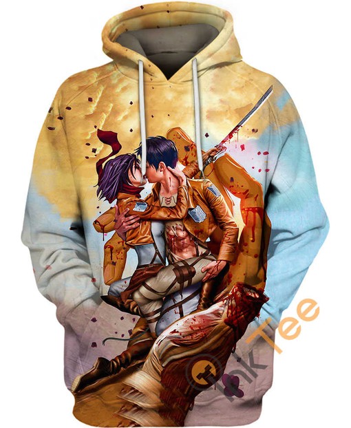 Kiss Of Death Attack On Titan Quote All Over Print 3D Hoodie