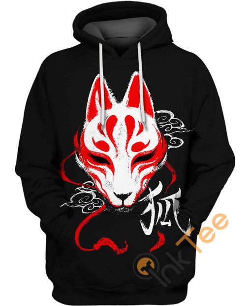 Kitsune Mask Japanese Art All Over Print 3D Hoodie