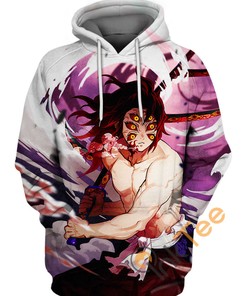 Kokushibou Flame Pillar Demon Slayer All Over Print 3D Hoodie