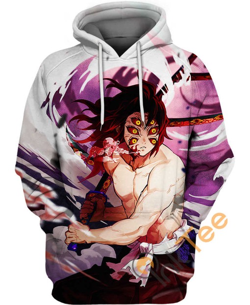 Kokushibou Flame Pillar Demon Slayer All Over Print 3D Hoodie