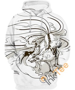 Kurama With Naruto All Over Print Hoodie 3D with Vibrant Colors