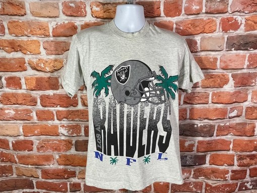 LA Raiders Palm Trees Shirt Hoodie Sweatshirt, 90s Single Stitched Los Angeles Tee, Retro NCAA Shirts - Image 2