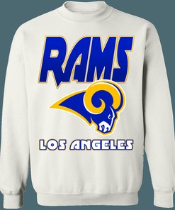 LA Rams Vintage NFL Graphic Sweatshirt Hoodie - Retro Style Fan Gear