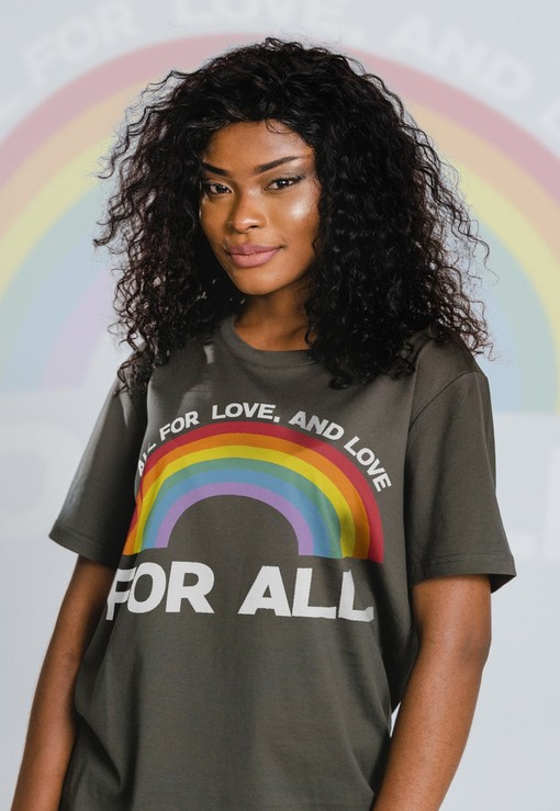 LGBT Gay Pride Ally Shirt, Human Rights Rainbow Symbol Tee, Minimalist Bee Kind Unisex Tee