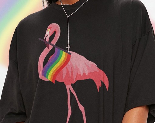 LGBTQ+ Pride Rainbow Symbol Tee, Retro They Them Their Pronouns Sweatshirt, Minimalist Human Rights Unisex Tee - Image 2