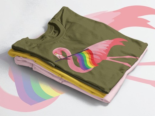 LGBTQ+ Pride Rainbow Symbol Tee, Retro They Them Their Pronouns Sweatshirt, Minimalist Human Rights Unisex Tee - Image 4