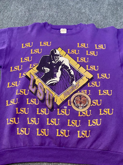 LSU Tigers Football Shirt - Vintage 90s Sweatshirt, Hoodie, Full Size Gifts for Fans - NCAA Shirts - Image 2