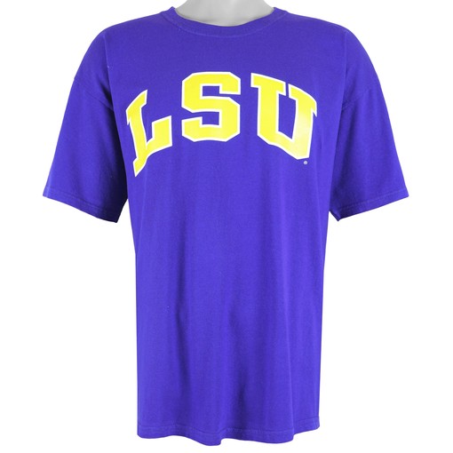 LSU Tigers T-Shirt, 1990s Vintage NCAA Shirt - Unisex Sport Sweatshirt Hoodie Gift