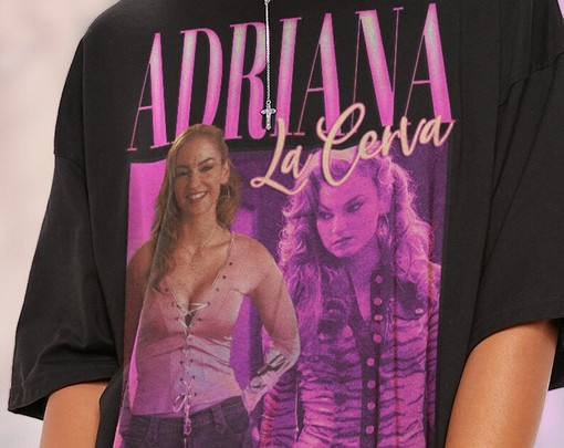 La Cosa Nostra T-Shirt, Retro Adriana La Cerva Homage Tee, Made Man Crime Series Vintage Shirt - Image 2