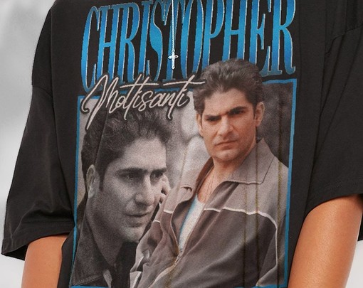 La Cosa Nostra Vintage Shirt, Christopher Moltisanti Homage Retro 90's Tees, Mafia TV Series T-Shirt - Image 2