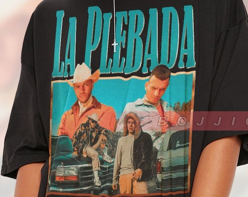 La Plebada Sinaloense Shirt, Los Angeles De La Banda Tee, Retro 90s Sweater, Mexican Style Homage Tshirt - Image 2