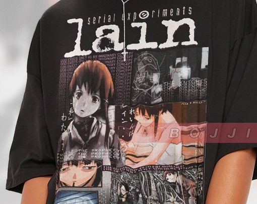 Lain Brutalism Tshirt - Serial Experiments Lain Shirt - Image 2