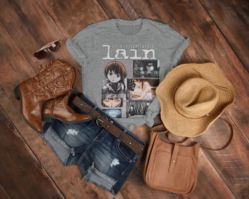 Lain Brutalism Tshirt - Serial Experiments Lain Shirt - Image 3
