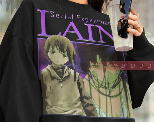 Lain Fan Tees - Classic Lain Iwakura Sweater - Image 4
