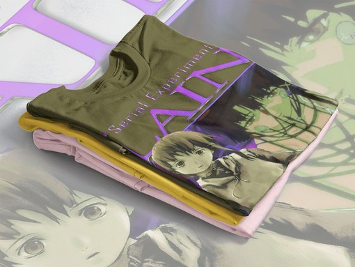 Lain Homage Tshirt - Anime 90s Serial Experiments Lain Shirt - Image 4