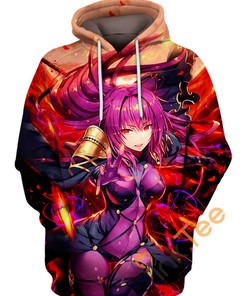 Lancer Scathach Fate Grand Order All Over Print 3D Hoodie
