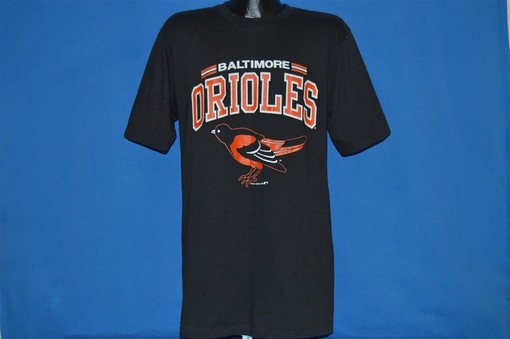 Large 80S Baltimore Orioles Logo T-Shirt - MLB Baseball with NCAA Shirt Kids