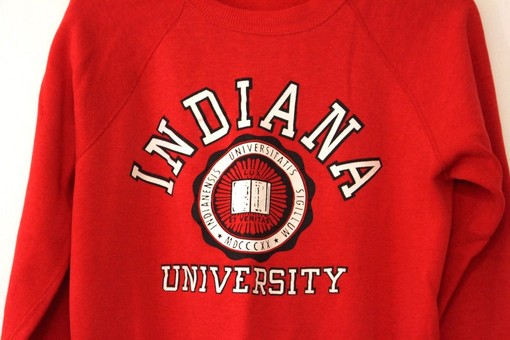 Large Vintage Indiana University Hoosiers Sweatshirt for NCAA Fans - Show Your State University Pride - Image 2