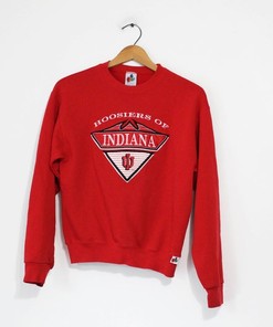 Large Vintage Kids Indiana University Hoosiers Sweatshirt for NCAA Fans - Show Your State University Spirit