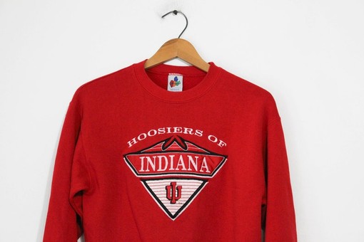 Large Vintage Kids Indiana University Hoosiers Sweatshirt for NCAA Fans - Show Your State University Spirit - Image 2