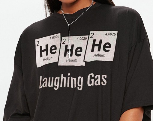 Laughing Gas Science Joke Tshirt, Periodic Table Chemistry Unisex Tee, Science Fair Tee - Image 2
