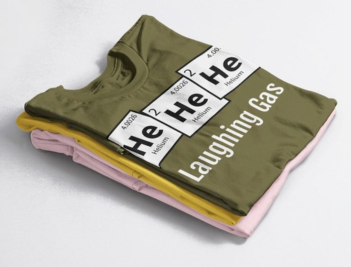 Laughing Gas Science Joke Tshirt, Periodic Table Chemistry Unisex Tee, Science Fair Tee - Image 4