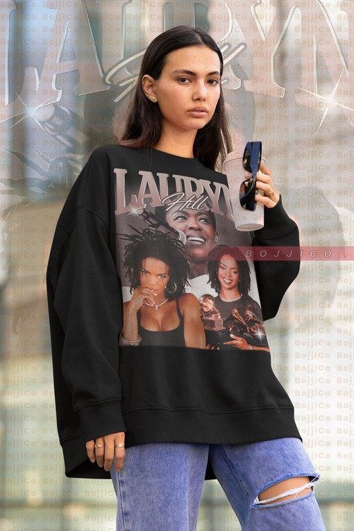 Lauryn Hill Homage Sweater, Retro 90s R&B Singer Sweatshirt, Hip-Hop Fan Tees for Women, Lauryn Noelle Hill Gift