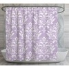 Lavender Damask Shower Curtain | Cute Lilac Victorian Bathroom Decor | Vintage Bathroom
