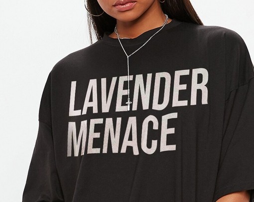 Lavender Menace Vintage Tribute Tee - Lesbian Pride Shirt - Image 2