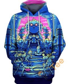 Lawnmower Dog Rick And Morty All Over Print 3D Hoodie